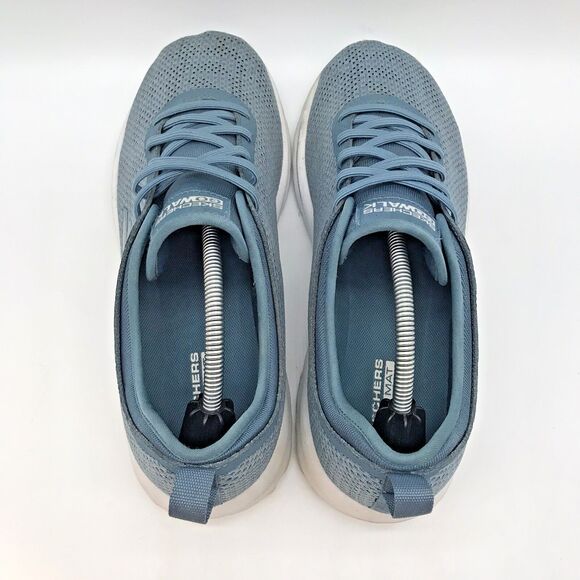 Skechers Go Walk GoGa Mat Slip On Shoes Women's 9 Blue Stretch Low Top Sneakers - Picture 6 of 13